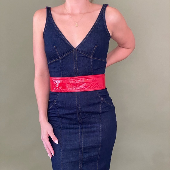 Dolce & Gabbana NWT Denim midi dress. Size XS - Picture 3 of 5